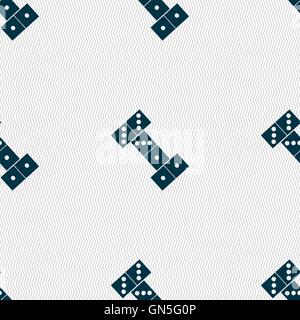 Domino-Symbol Zeichen. Nahtlose Muster mit geometrischen Struktur. Vektor Stock Vektor