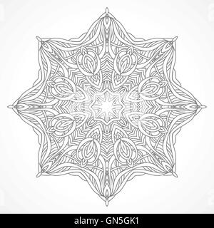 Mandala. Ethnische Dekorationselemente indisch, Islam, Arabische Motive Stock Vektor
