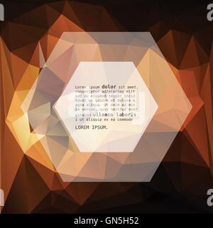 Geometrische dreieckigen Abstract Vector Hintergrund. Stock Vektor