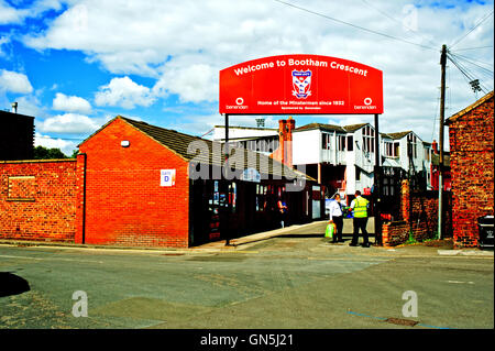 York City Football Club, Bootham Crescent, York Stockfoto