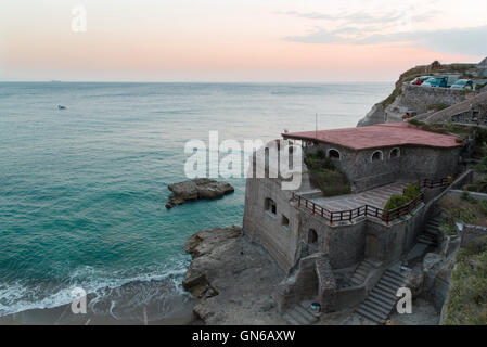 Überblick über die Insel Ischia mit Santangelo Ansicht Stockfoto