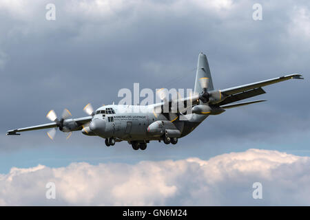 Royal Netherlands Air Force (Koninklijke Luchtmacht) (RNLAF) Lockheed C - 130H Hercules militärische Transportflugzeuge Stockfoto