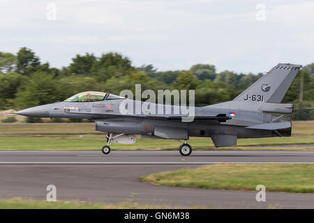 Royal Netherlands Air Force (Koninklijke Luchtmacht) General Dynamics f-16 AM Kampfflugzeug. Stockfoto