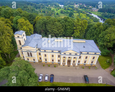 Draufsicht der Verkiai Palast in Vilnius, Litauen Stockfoto