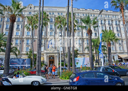 Carlton Intercontinental Hotel Cannes Frankreich Stockfoto