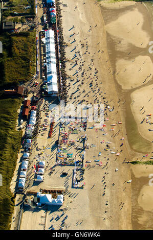 Luftaufnahme der deutschen Insel Sylt während der Windsurf World Cup Stockfoto