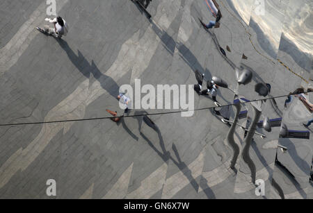 Reflexionen der grand Central station birmingham Stockfoto