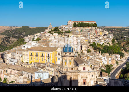 Die schöne barocke Stadt von Ragusa Ibla in Sizilien, Italien Stockfoto