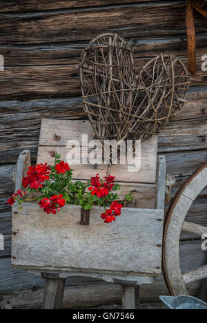 Österreichische Dinge auf Furthermoar Alm Stockfoto