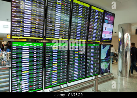 BWI International Flughafen Flug Informations-Display - USA Stockfoto