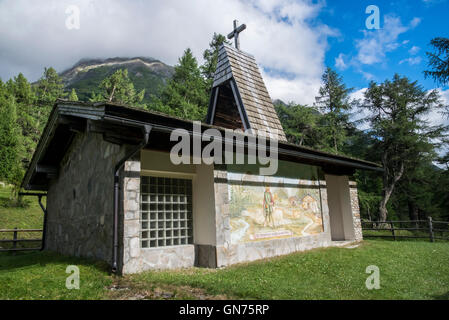 Kalser Taurn Haus Kapelle Stockfoto