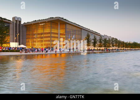 Ansicht von Stavros Niarchos Foundation Cultural Center in Athen. Stockfoto