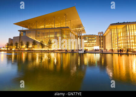 Ansicht von Stavros Niarchos Foundation Cultural Center in Athen. Stockfoto