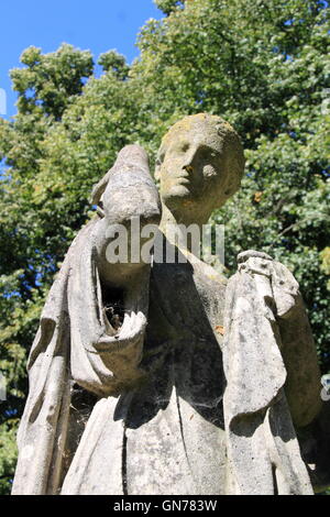 Römische Statue außerhalb von Orleans House Gallery, Twickenham, Greater London, England, große Großbritannien, Vereinigtes Königreich UK, Europa Stockfoto