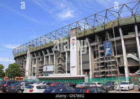 West Stand, Twickenham Stadion, Greater London, England, Großbritannien, Vereinigtes Königreich UK, Europa Stockfoto