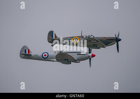 Entwicklung der Spitfire. Stockfoto