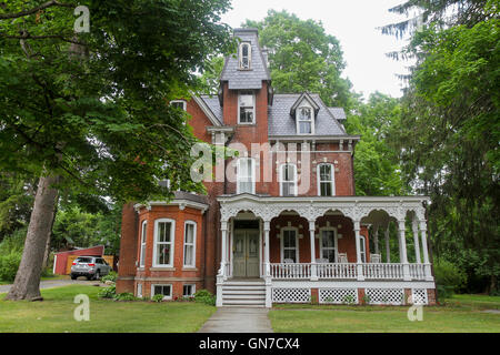 Ein viktorianisches Haus in Milford, Pennsylvania Stockfoto