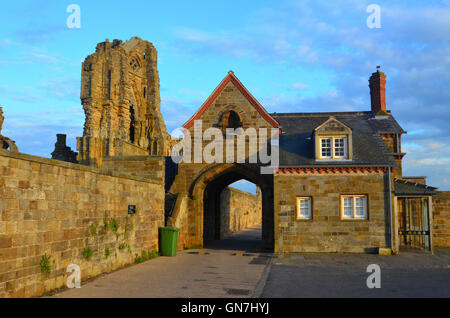 Eingang zum Cholmley House oder Bankett Haus, Whitby Abtei Whitby Halle Stockfoto