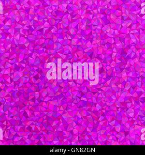 Magenta unregelmäßige Dreieck Mosaik Hintergrund Stock Vektor