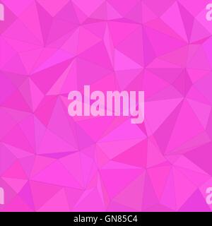 Magenta unregelmäßige Dreieck Mosaik Hintergrund Stock Vektor