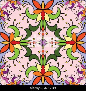 Nahtlose Blumenmuster Hintergrund. Bunt. Stock Vektor