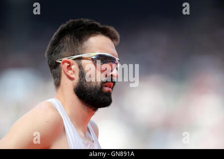 Martyn ROONEY zum Jahresbeginn die Männer 400m bei der IAAF Diamond League London Jubiläumsspiele, Queen Elizabeth Olympic Park, Stratford, London, UK Stockfoto