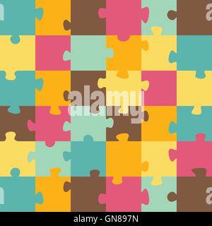 Puzzle-Teile Stock Vektor