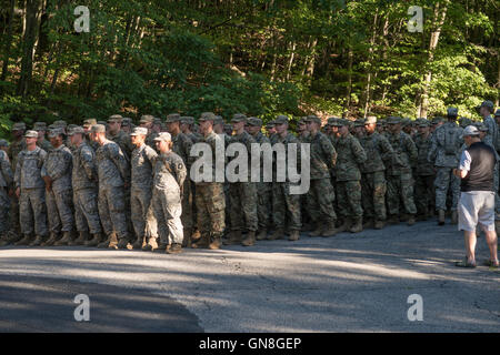 Kadett-Formation in Camp Buckner, United States Military Academy in West Point, NY, USA Stockfoto