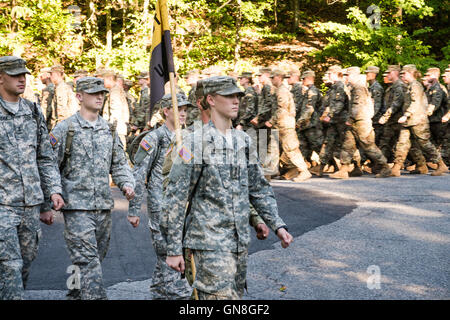 Kadett-Formation in Camp Buckner, United States Military Academy in West Point, NY, USA Stockfoto