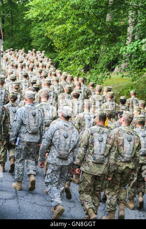 Kadett-Formation in Camp Buckner, United States Military Academy in West Point, NY, USA Stockfoto