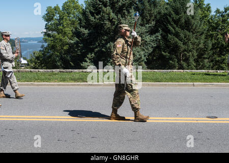 Klasse von 2020 März-Rücken-Parade bei der United States Military Academy in West Point, NY, USA Stockfoto