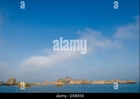 Elizabeth Castle an der Mündung des St. Aubin Bay, Jersey. Stockfoto