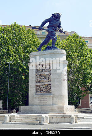 Monumen Tto Bersaglieri (schützen), Rom, Italien Stockfoto