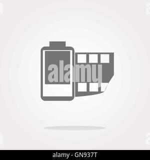 Kamera Streifen Symbol Vektor, Streifen Kamerasymbol, Kamera-Streifen-Symbol-Bild, Streifen Kamerasymbol flach, Streifen Kamerasymbol Kamera Streifen Stock Vektor