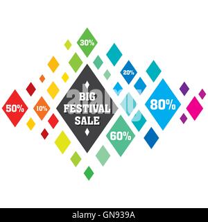 große festliche Angebot Verkauf Banner Design Vektor Stock Vektor