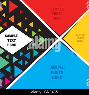 bunte abstrakte Banner-design Stock Vektor