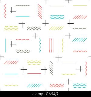 Geometrische Linien Musterdesign bunt. Dünne Linien-Muster. H Stock Vektor