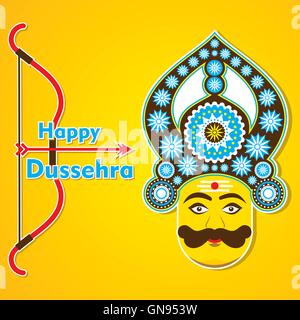 glücklich Dussehra Banner oder Gruß design Stock Vektor