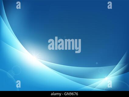 Blue Abstract Background Stock Vektor