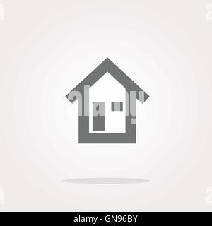 Schaltfläche "Haus", Zeichen, Symbole Satz, Vektor Stock Vektor