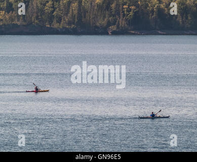 Kajakfahren Isle Royale National Park Stockfoto