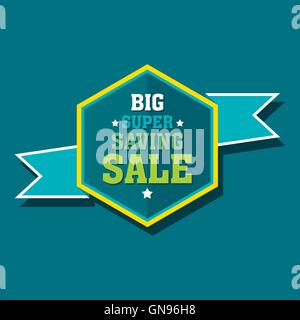kreative große super Sale Banner Design Vektor speichern Stock Vektor