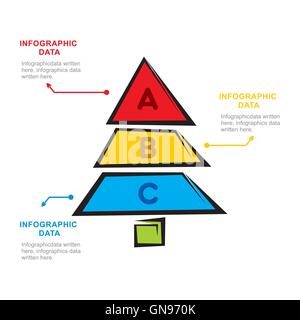 kreative Unternehmen Baum Info-Grafik-design-Vektor Stock Vektor