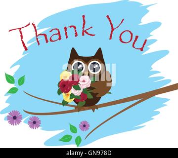 Danke Karte Stock Vektor