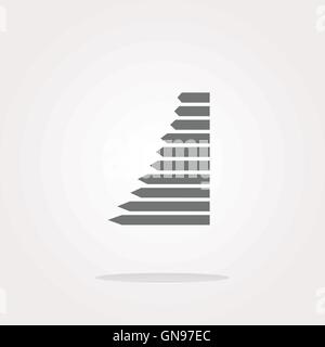 Vektor Grafik Web-Button-Symbol isoliert. Web Icon Art. Grafisches Symbol Zeichnung Stock Vektor