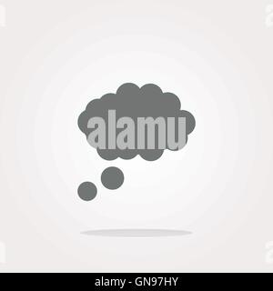 Vektor abstrakte Cloud Web Icon-Taste Stock Vektor