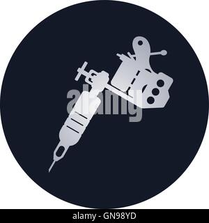 Tattoo Maschine Thema Stock Vektor
