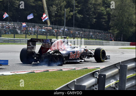 Motorsport: FIA Formel 1 Weltmeisterschaft 2016, Grand Prix von Belgien, #55 Carlos Sainz Junior (ESP, Scuderia Toro Rosso), Stockfoto