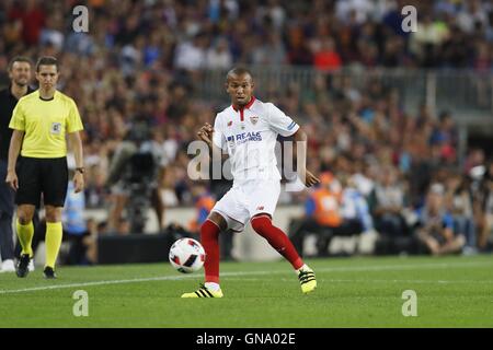 Barcelona, Spanien. 17. August 2016. Mariano (Sevilla) Fußball: Spanisch "Super Copa de Espana" match zwischen FC Sevilla-FC Barcelona 3: 0 im Stadion Camp Nou in Barcelona, Spanien. Bildnachweis: Mutsu Kawamori/AFLO/Alamy Live-Nachrichten Stockfoto