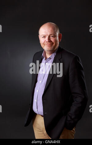 Edinburgh, UK. 29. August 2016. Edinburgh International Book Festival 17. Tag. Edinburgh International Book Festival findet statt in Charlotte Square Gardens. Edinburgh. Abgebildete Mark Thompson. Pako Mera/Alamy Live-Nachrichten Stockfoto